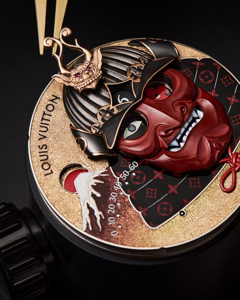 Montre Louis Vuitton Tambour automate Japon samouraï